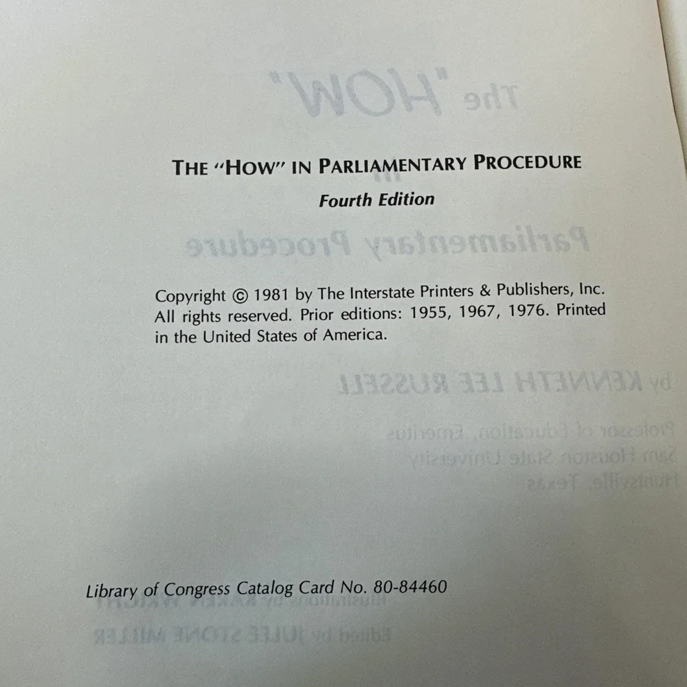 VTG Educational Multimedia Kit Russell Parliamentary Procedure NIB w/ Filmstips